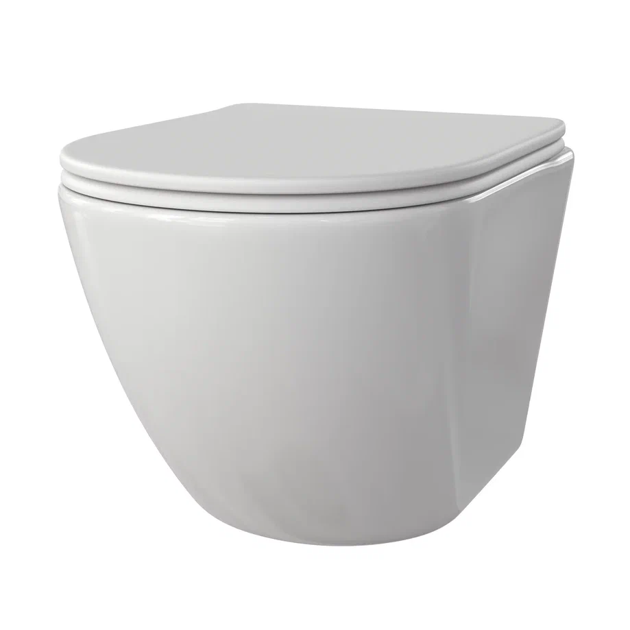 Унитаз подвесной Taliente Amato Vortex AM45005 смыв ТОРНАДО, с крышкой микролифт