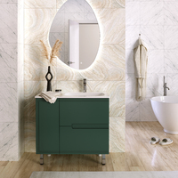 Мебель для ванной Taliente Cevia 90 см зеленая левая