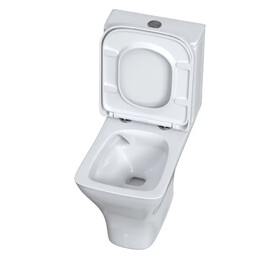 Фото Унитаз-компакт безободковый Taliente Elegante Vortex EL45055 смыв ТОРНАДО, с крышкой микролифт