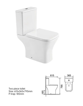 Фото Унитаз-компакт безободковый Taliente Elegante Vortex EL45055 смыв ТОРНАДО, с крышкой микролифт