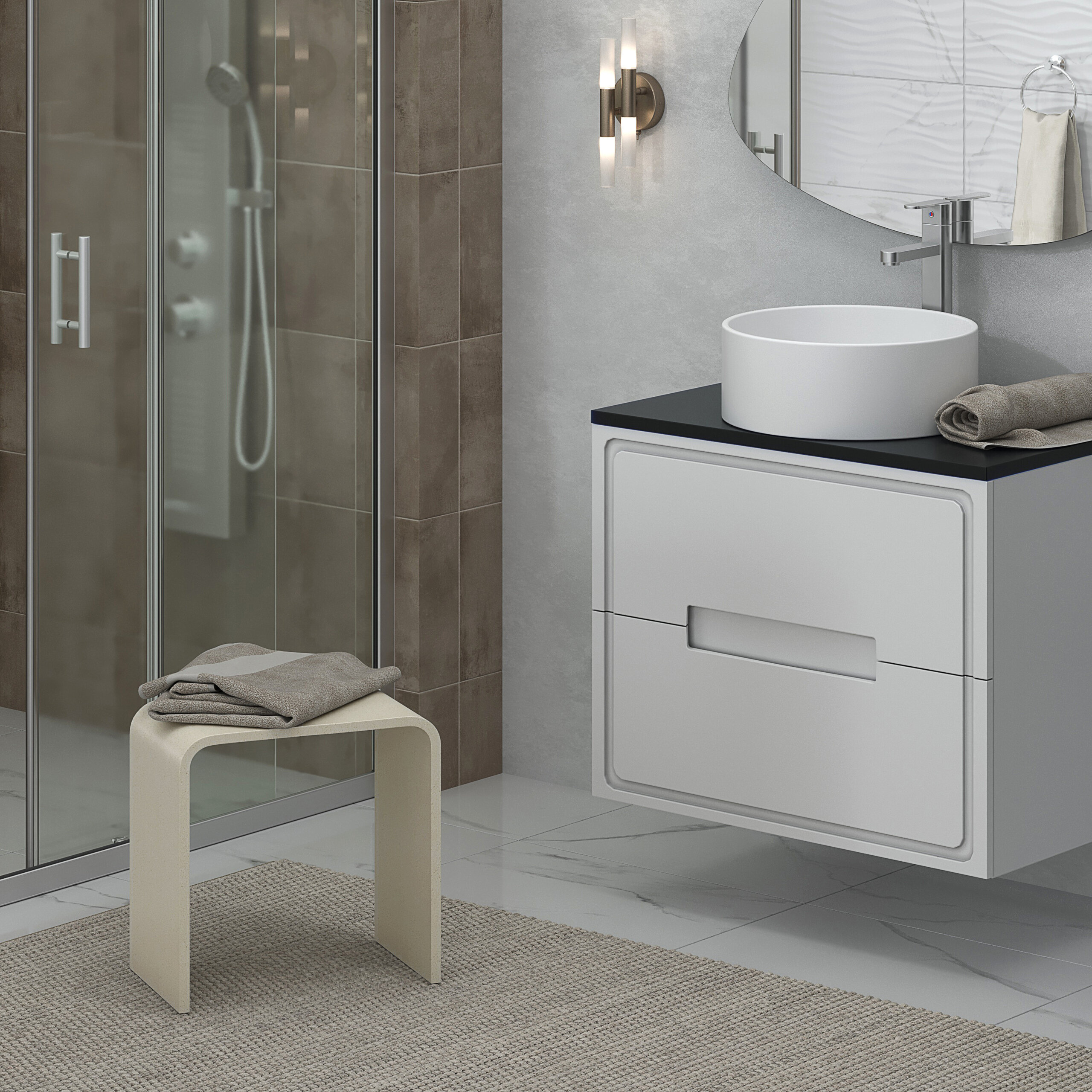 Стул для душевой кабины Taliente Sgabello TA-STOOL41-beige бежевый