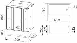    Taliente TA-17075G 170x75  ,   