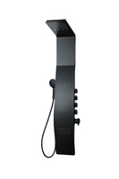 Душевая система Taliente TA-G-A04Bb с гидромассажем, без излива, черная