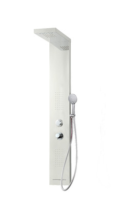 Душевая панель Taliente TA-G-S04C+s с гидромассажем, с каскадным изливом, хром