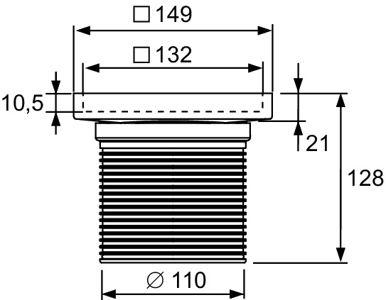 Декоративная решетка Tece Tecedrainpoint S 3660011 14.9 см - фото 3