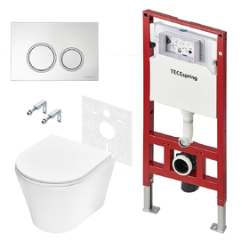Комплект унитаза с инсталляцией и кнопкой Tece  K401101WCK