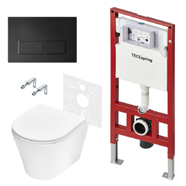Комплект унитаза с инсталляцией и кнопкой Tece  K401204WCK