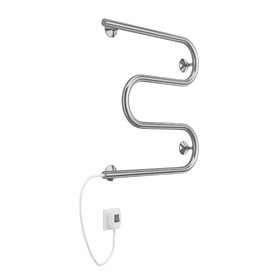 Фото Полотенцесушитель электрический Terminus Электро 25 М-обр 500х500 хром