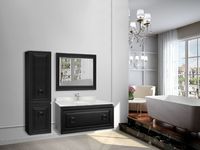 Мебель для ванной Tessoro Adel 100 черный, тумба под столешницу
