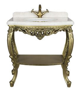 Консоль под раковину Tessoro Isabella 100 поталь бронза