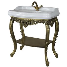 Консоль под раковину Tessoro Isabella 80 поталь бронза