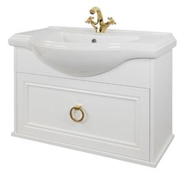 Тумба под раковину Tessoro TS-F9065-CH-W подвесная 65 белая