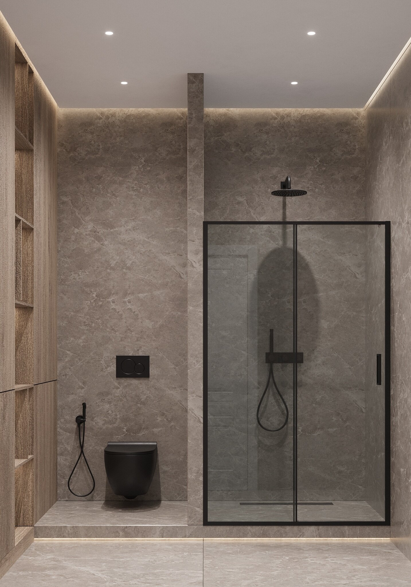 Душевая дверь Timo 120x195 T01 стекло прозрачное профиль черный 25032₽