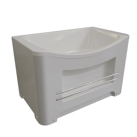 Акриловая ванна Timo 120x70 AKKE1270-SET белая, с каркасом и панелью