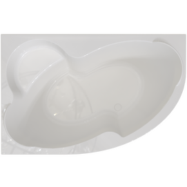Акриловая ванна Timo 149x96 LINNA149L-SET белая, с каркасом и панелью