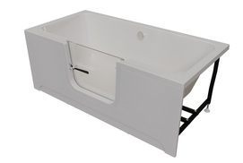 Акриловая ванна Timo 168x80 INGRID1680-SET белая, с каркасом и панелью