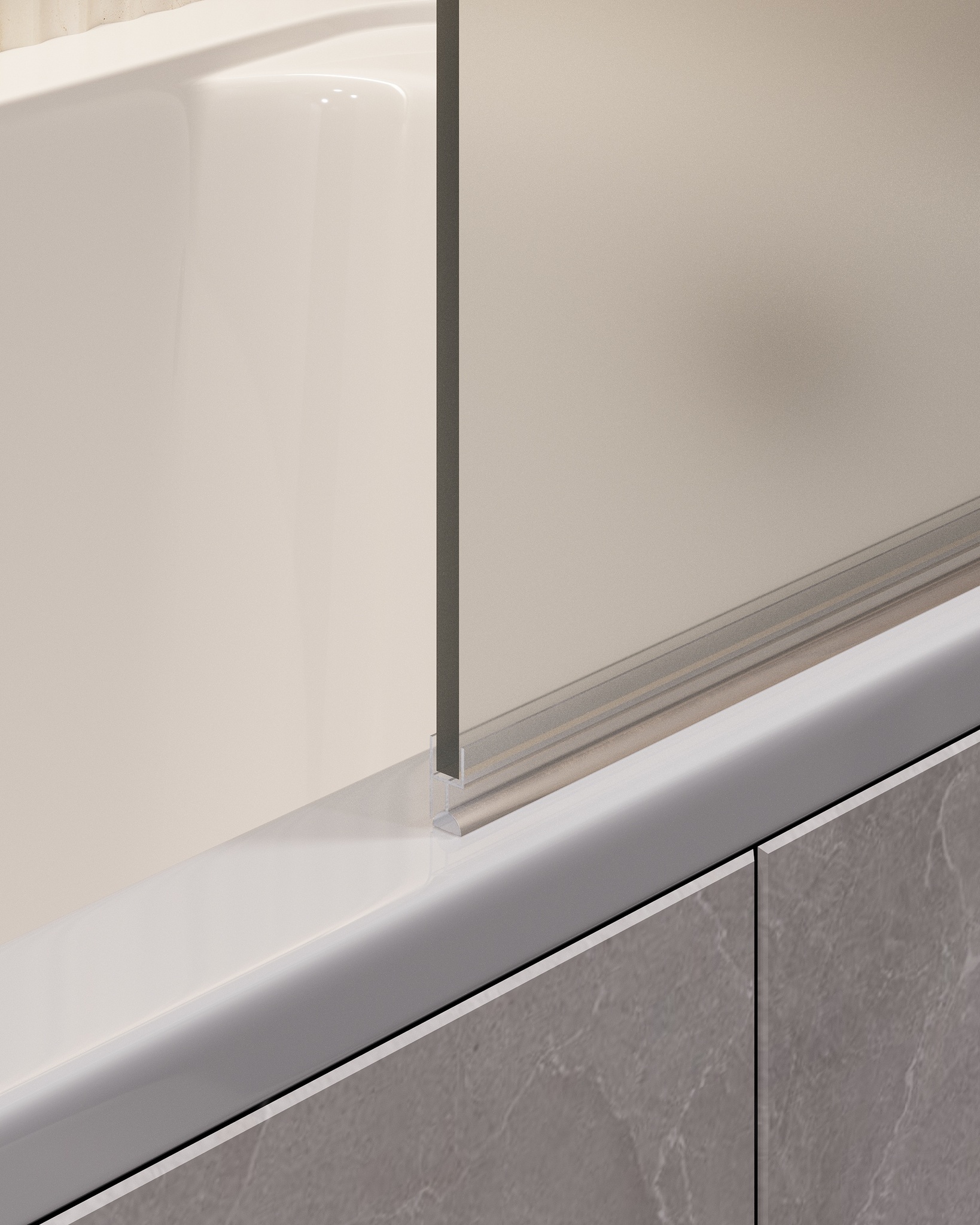 Шторка для ванны Timo 70x140 T18 стекло матовое профиль хром 21400₽