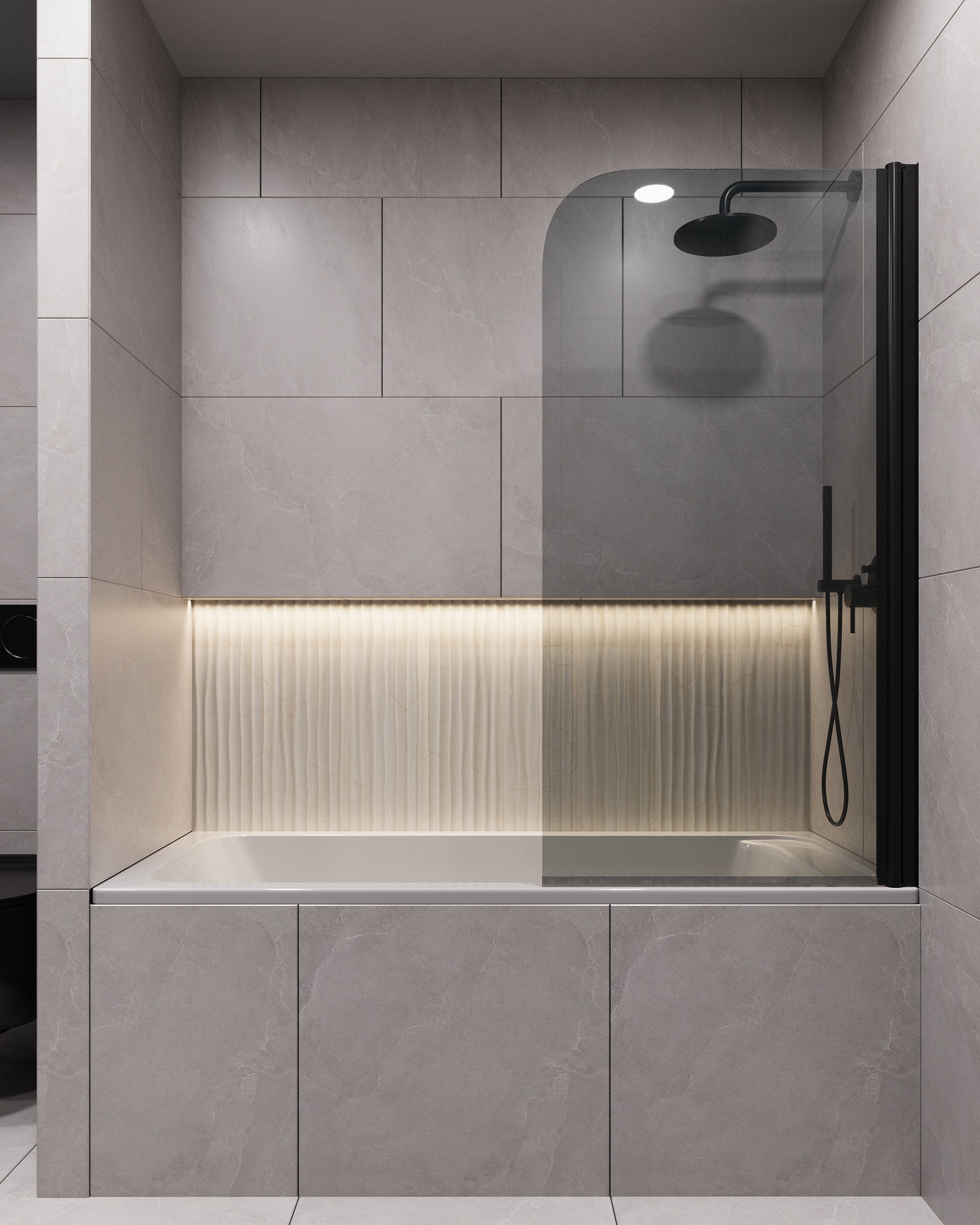 Шторка для ванны Timo 80x140 T28 стекло прозрачное профиль черный 12012₽