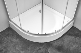 Фото Душевой уголок Timo Imwei 90x90 YL-9001C с поддоном, стекло прозрачное, профиль хром