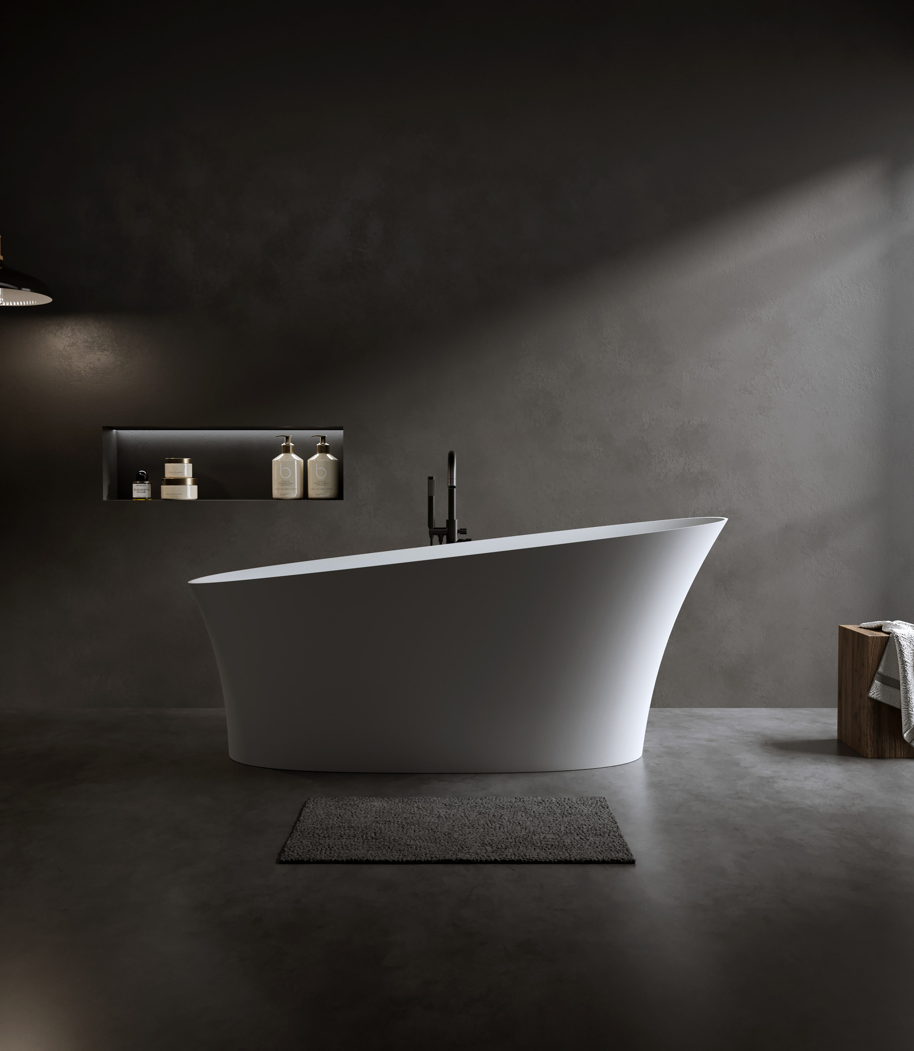 Ванна из искусственного камня Timo KIARA 150x76 KIARA1500 белая 170000₽