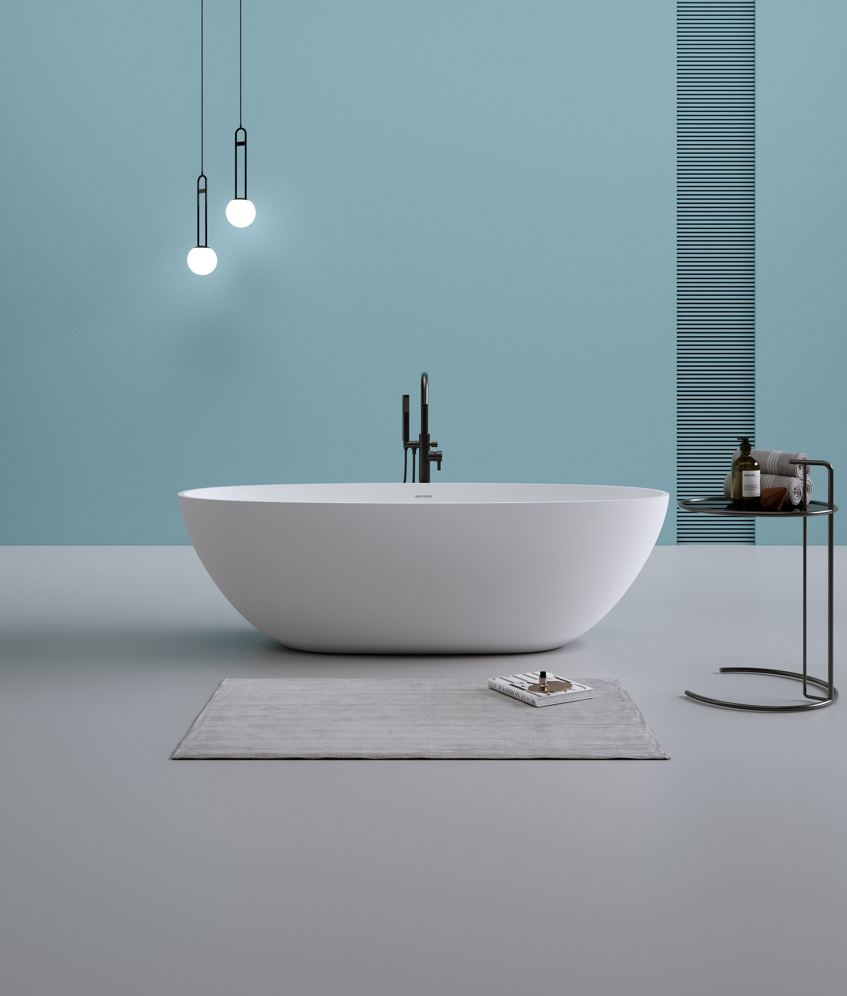 Ванна из искусственного камня Timo LEMPI 180x79 LEMPI1800 белая 205700₽