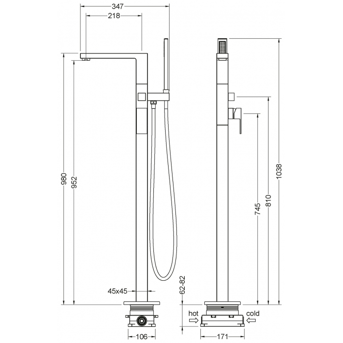 Смеситель для ванны и душа Timo Selene 2210/00Y-CR хром - фото 3