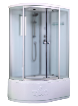 Фото Душевая кабина Timo Standart 120х85 T-6620 Silver Fabric R стекло матовое, профиль хром