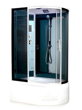 Душевая кабина Timo Standart T-1110L 110x85 с гидромассажем, стекла тонированные, профиль хром матовый