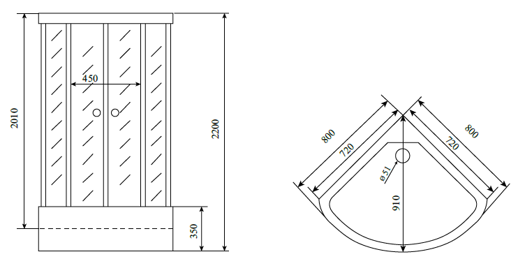 Душевая кабина Timo Comfort T-8880 F 80x80, цвет белый - фото 9