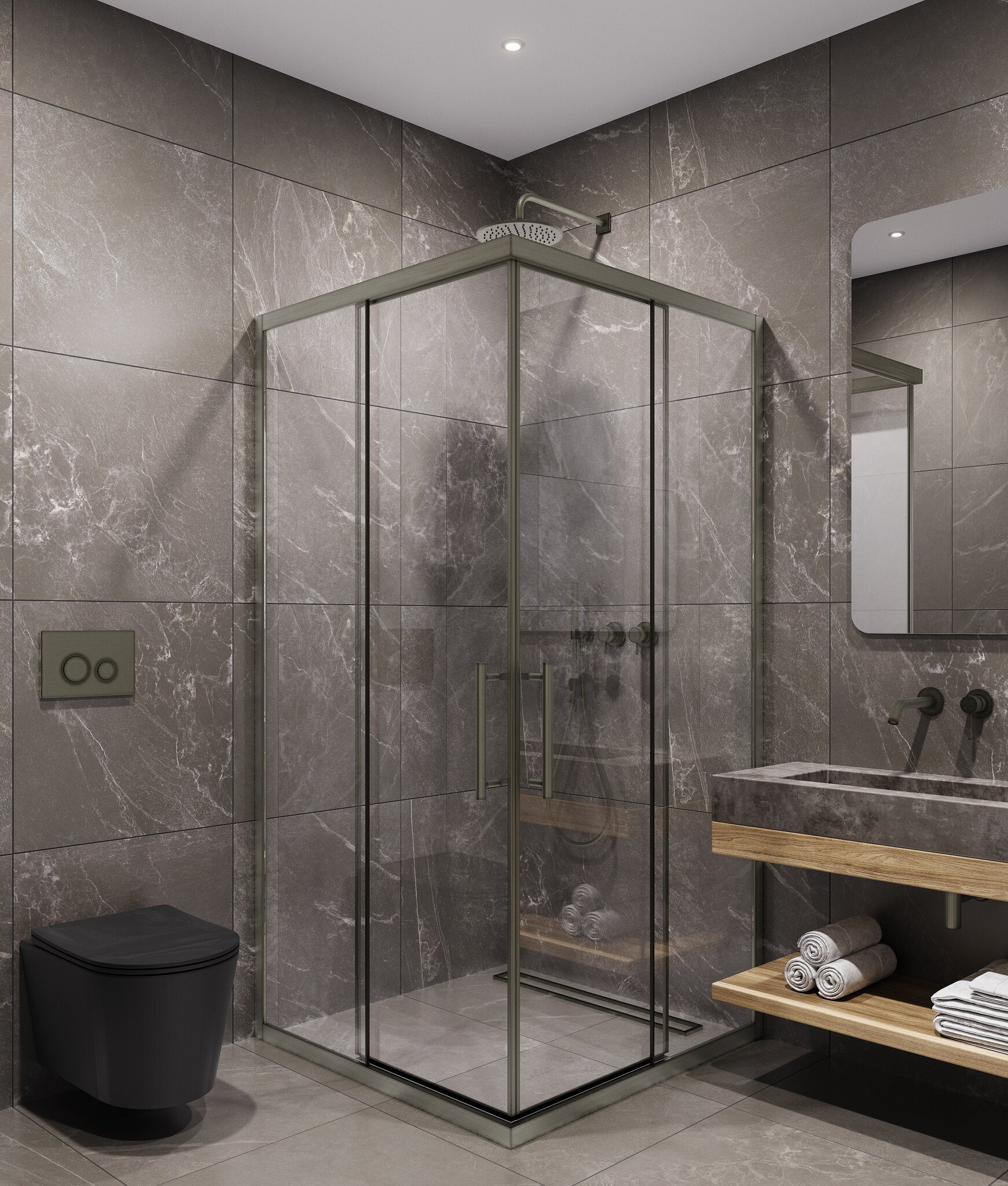 Душевой уголок Timo 90х90 TKSS-9013C-8 стекло прозрачное профиль никель 56144₽