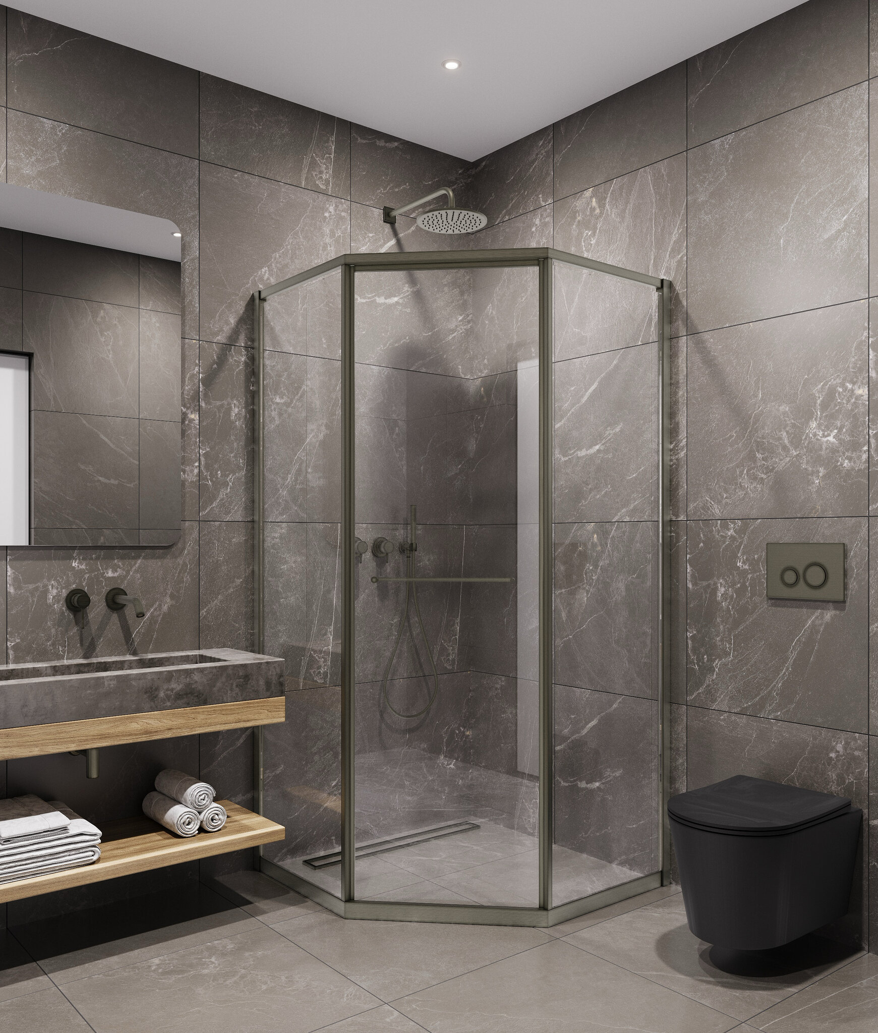 Душевой уголок Timo TTSS-10013C-8R стекло прозрачное профиль никель 68816₽