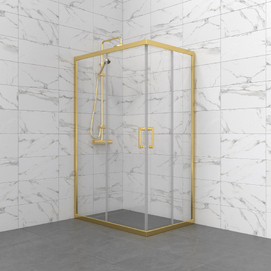 Душевой уголок Triton Pro Фикс-Голд 120x80 Щ0000075494 стекло прозрачное, профиль хром