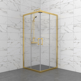 Душевой уголок Triton Pro Фикс-Голд 90x90 Щ0000075493 стекло прозрачное, профиль хром