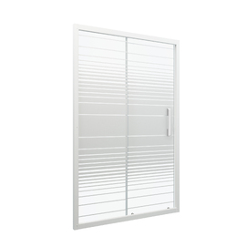 Душевая дверь в нишу Triton Слайд 120х185 Щ0000038520 стекло полосы, профиль белый