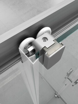 Фото Душевой уголок Triton Pro Фикс-Графит 90x90 низкий поддон, стекло прозрачное, профиль графит Щ0000077408