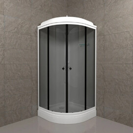 Душевая кабина Triton Грэй 88x88 A Щ0000066361 стекло тонированное, профиль белый