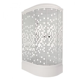 Душевая кабина Triton Коралл 120х80 В Щ0000061819 левая, стекло мозаика, профиль белый