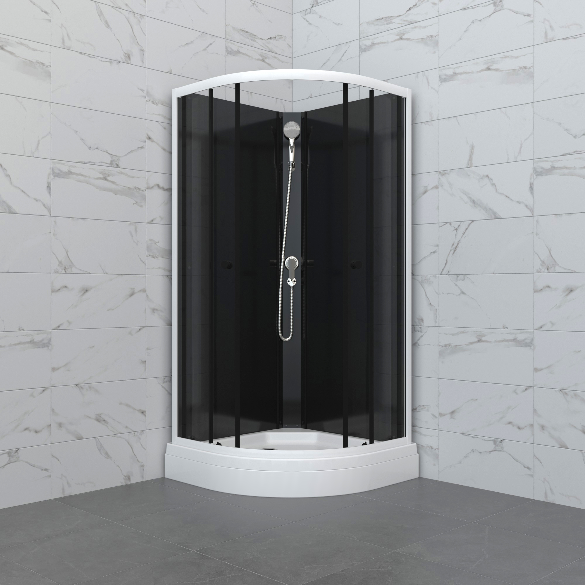 Душевая кабина Triton Нова 88x88 A Щ0000076115 стекло тонированное профиль белый 25180₽