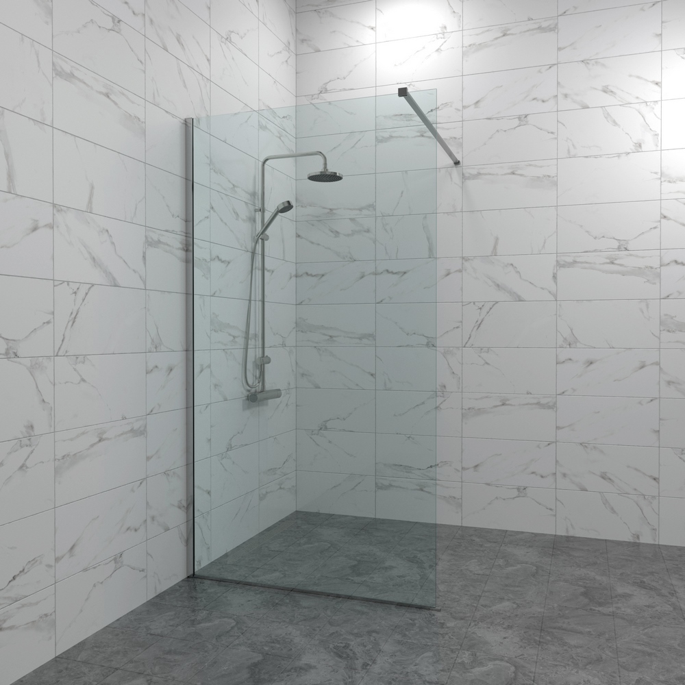 Душевая перегородка Walk in Тритон Плано 100x200 Щ0000072402 стекло прозрачное профиль хром 10600₽