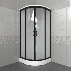 Душевая кабина Triton Прайм-Блэк-Вельвет 90x90 A Щ0000076117 стекло матовое, профиль черный