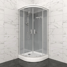 Душевая кабина Triton Прайм-Сатин М3 90х90А Щ0000071581 стекло прозрачное, профиль сатин