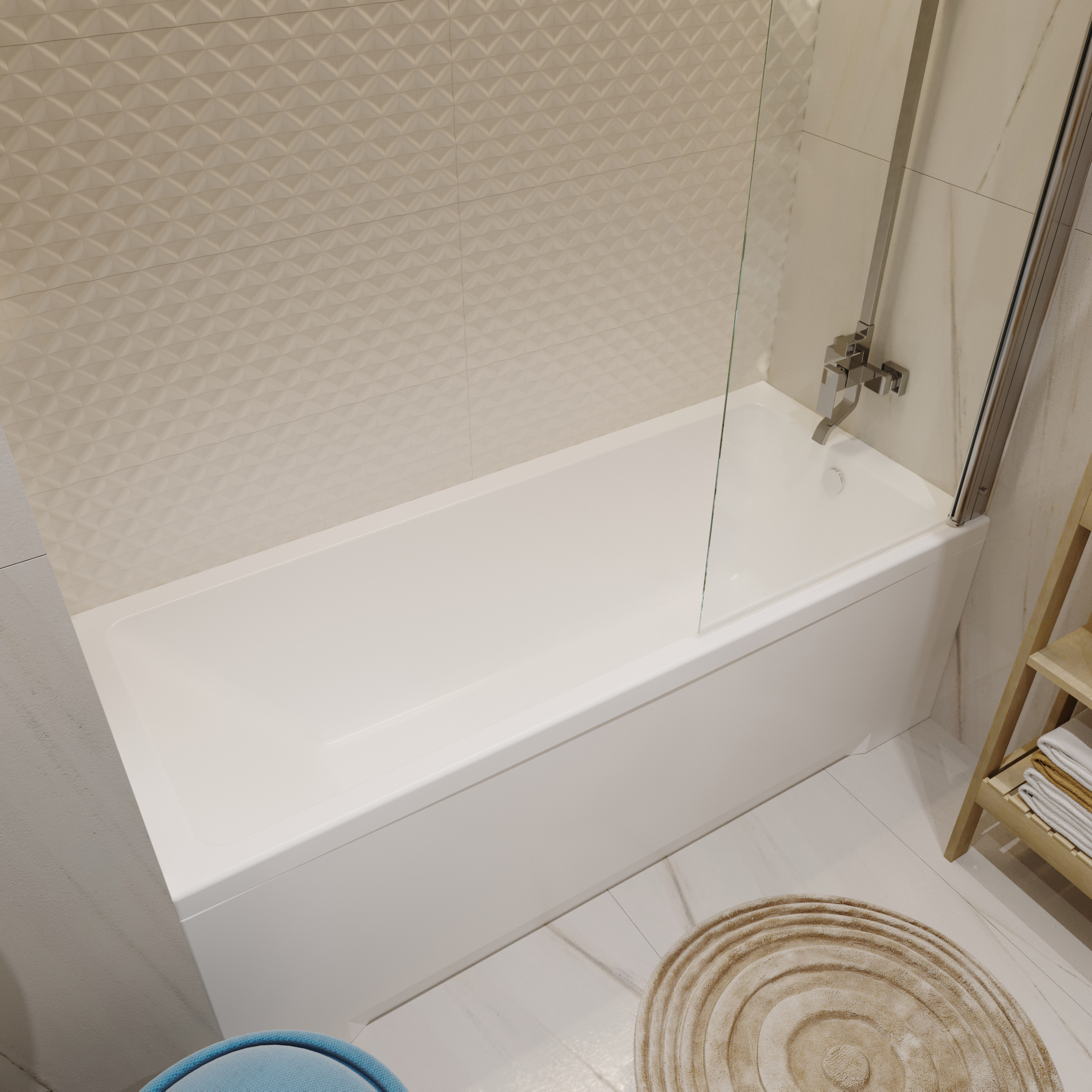 Акриловая ванна Тритон Аура 150x70, размер 150x70, цвет белый Щ0000042100 - фото 4