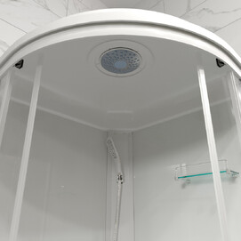 Фото Душевая кабина Triton Ультра 100x100 В прозрачное стекло, профиль белый (Щ0000061825)