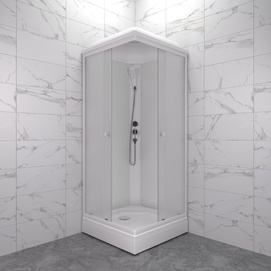 Душевая кабина Triton Вельвет-К 80x80 A Щ0000071050 стекло матовое, профиль белый