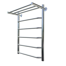 Полотенцесушитель водяной с полкой Тругор Браво 80x50 Браво1/НК8050безугл П хром