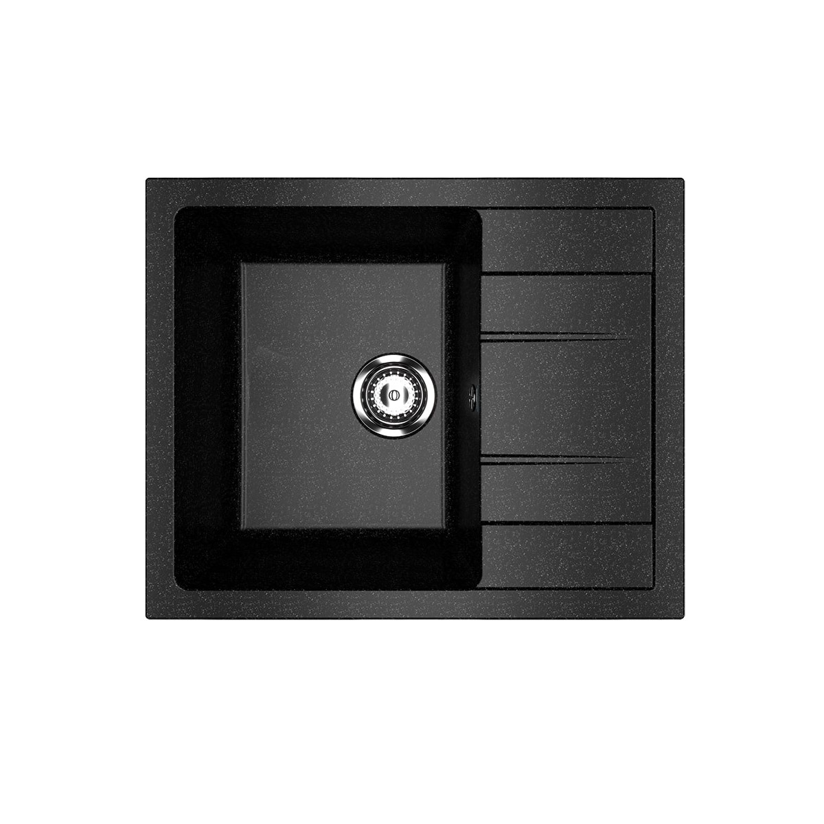 Кухонная мойка Ulgran 61 см U-607-308 черная 7370₽