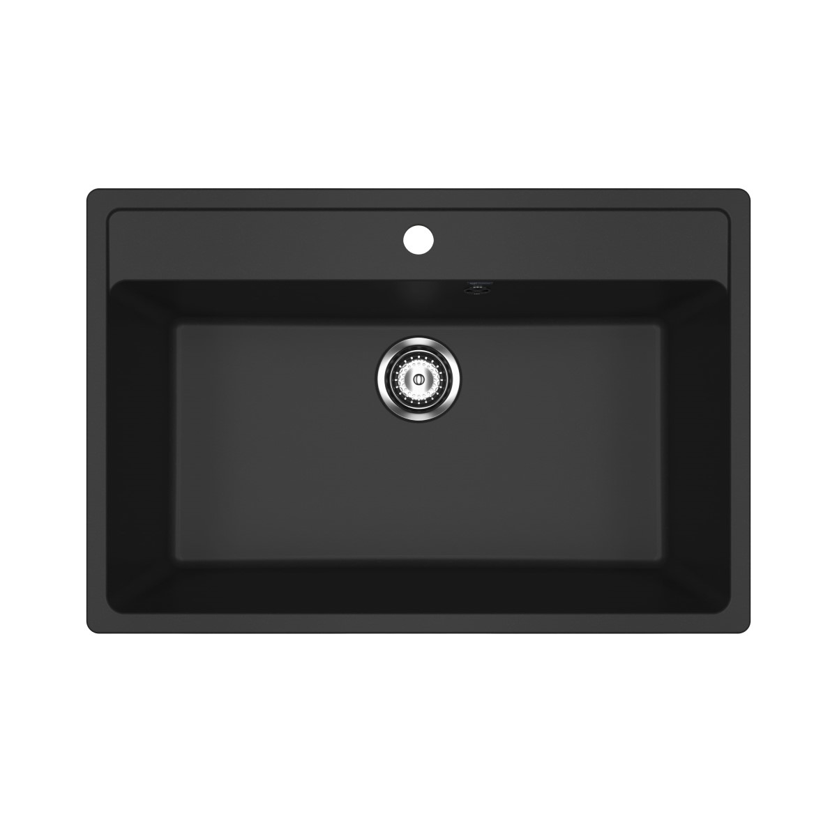 Кухонная мойка Ulgran 76 см U-600-344 ультра-черная 9574₽