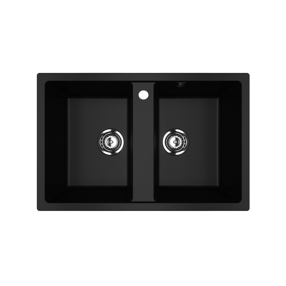 Кухонная мойка Ulgran 77 см U-608-344 ультра-черная 10195₽