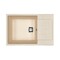 Фото Кухонная мойка Ulgran Classic 76x50 см U-602-328 искусственный мрамор, бежевая 0