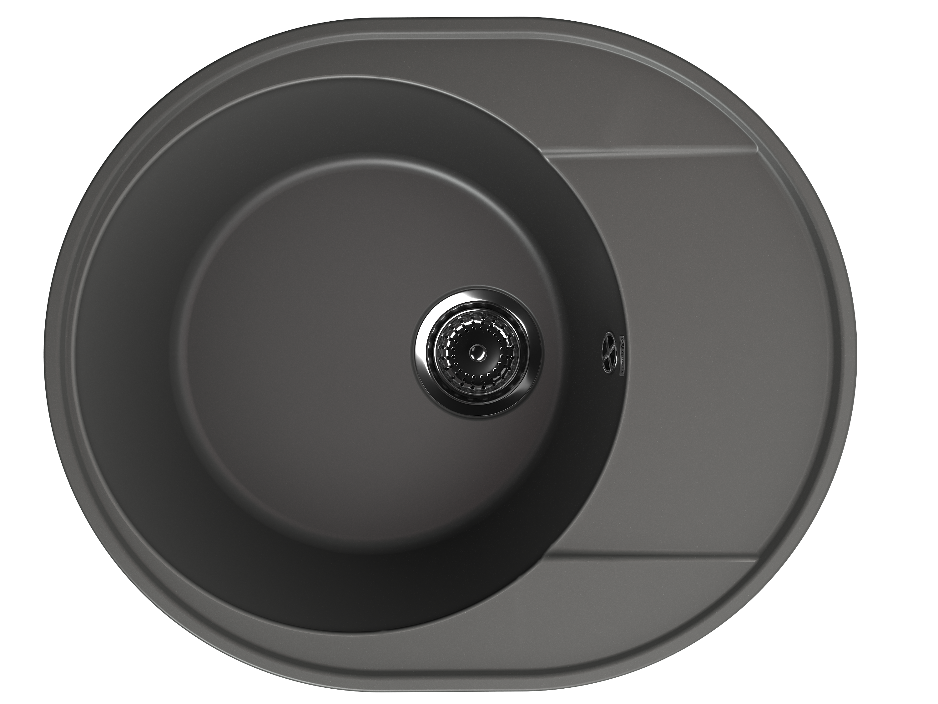 Кухонная мойка Ulgran Quartz 59 см Nora 585-09 черная 9224₽